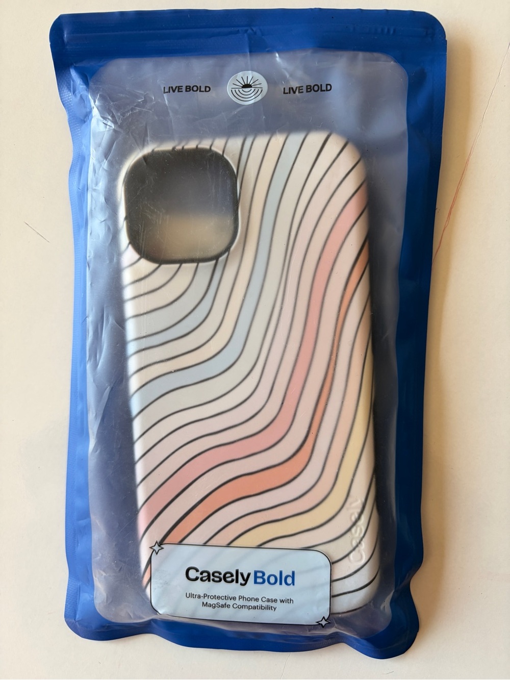 *NEW*Casely Bold iPhone Case Ultra Protective with MagSafe Rainbow Lined